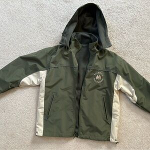 Men Green and Cream Jacket